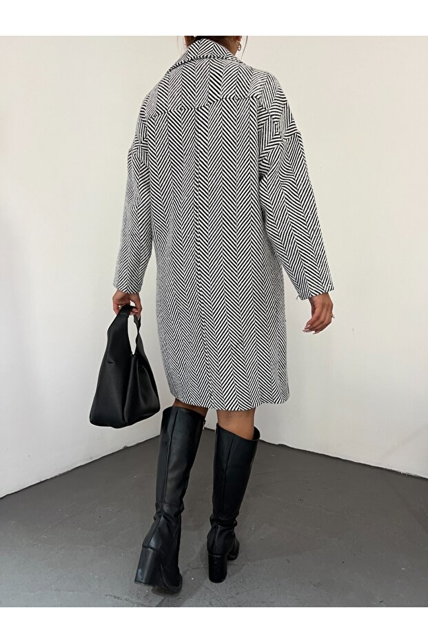 Fish Scale Pattern Pocket Cap - White - 4