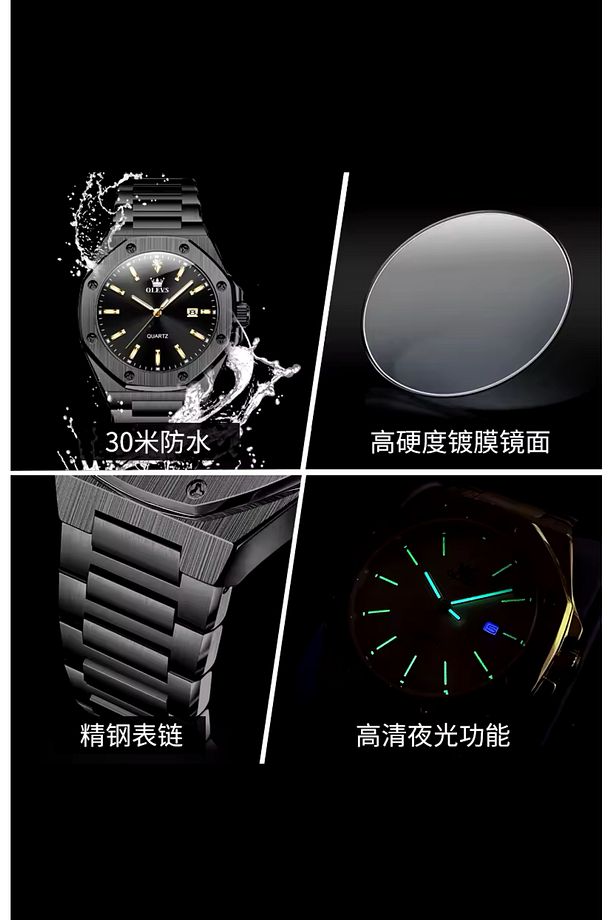 LÜX HUBLOT MODEL ÇELİK KOL SAATİ YENİ  MODEL 4 - 7
