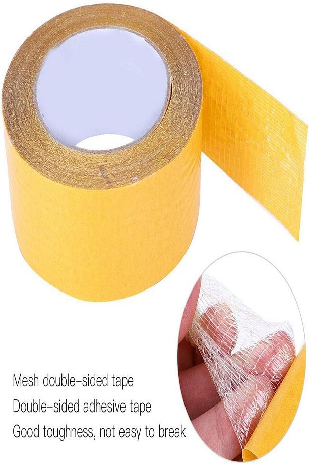 Isıya Dayanıklı Fileli Çift Taraflı Süper Güçlü Yapışkan Bant (10 MT X 5 CM) - 9