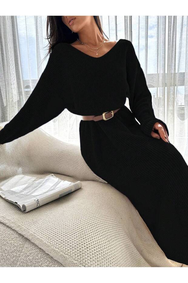 TRİKO ELBİSE KURDELYELİ - 6