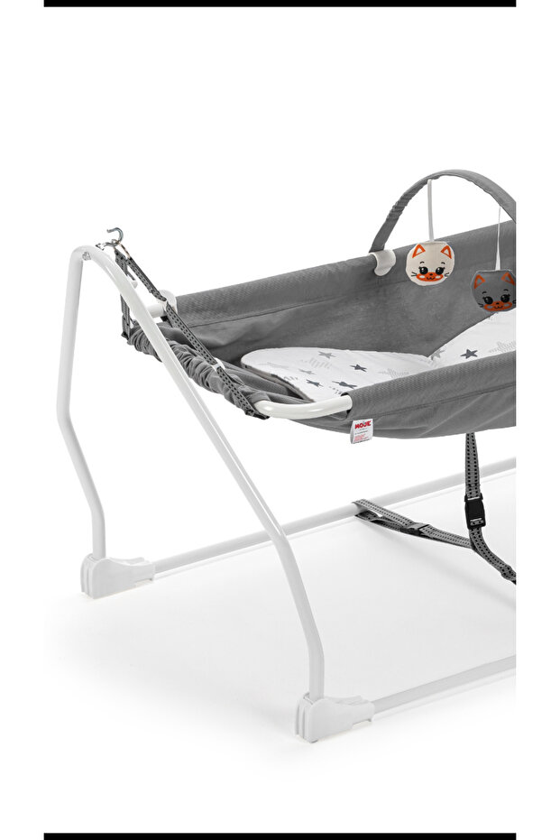 Venedik Hamak Gri Sallanır Ve Sabitlenir - 5