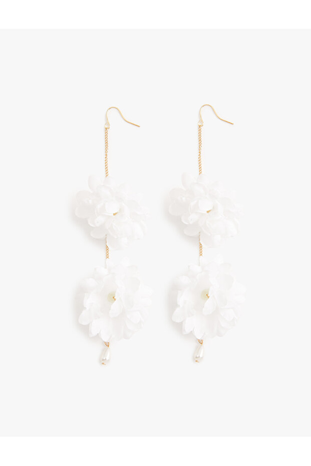 Voluminous Floral Earrings Medium Size