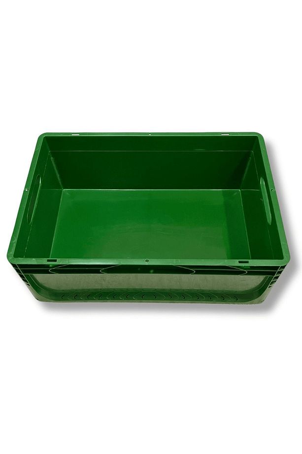 1.kalite Yeşil Plastik Kasa 60x40x22 Cm - Kokusuz Sağlam Plastik Kutu 44 Litre - 5