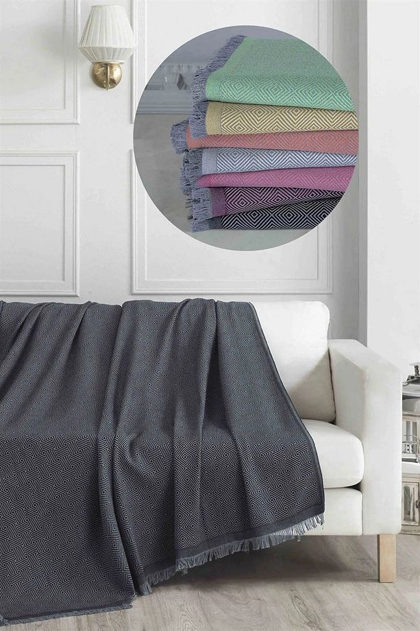 Siyah Koltuk Örtüsü - 175x230 Cm - Modern Ve Şık Tasarım - Çok Amaçlı Örtü Kolay Temizlenebilir - 1