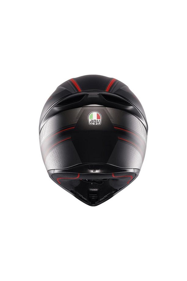 K1 S Sling Matt Black Red Kapalı Kask - 6