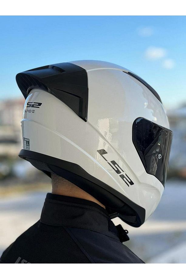Rapid 2 Race Beyaz Kask - 4