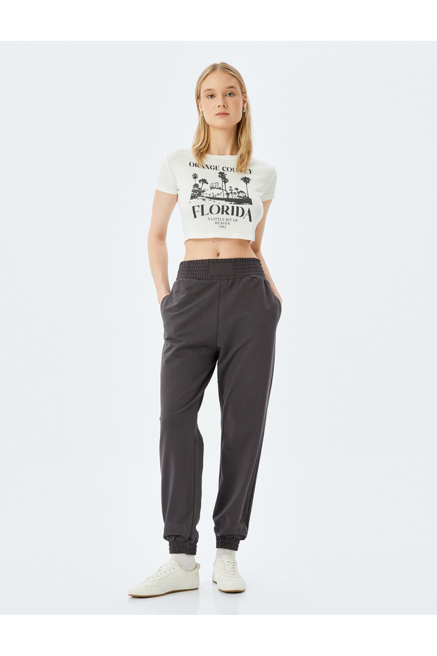 Women's Grey Jogger Sweatpants