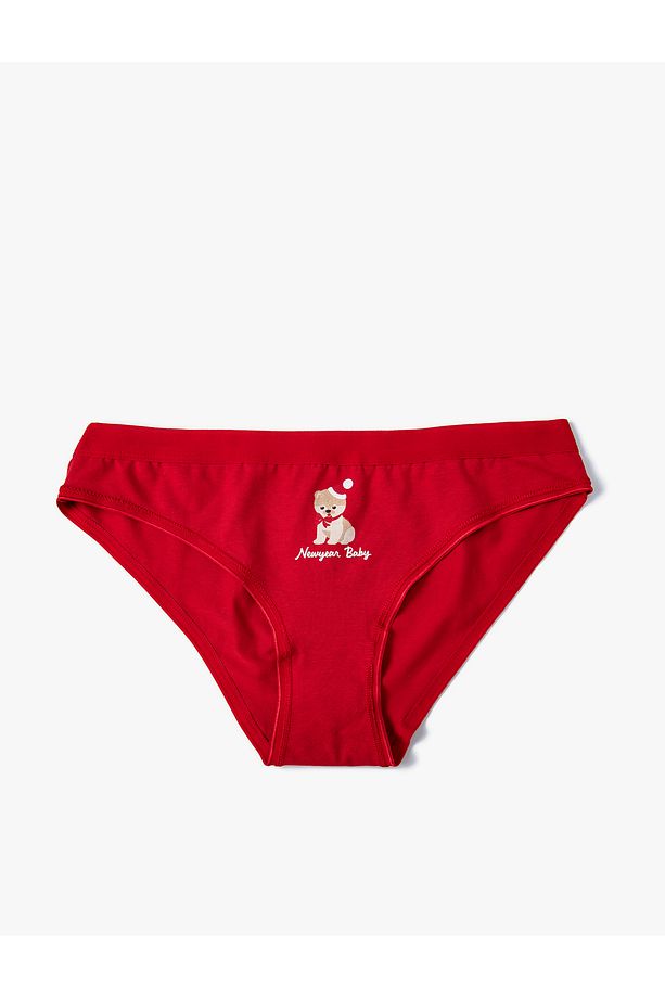 Pamuklu Külot Basic Brief Baskılı Yılbaşı Temalı - 6