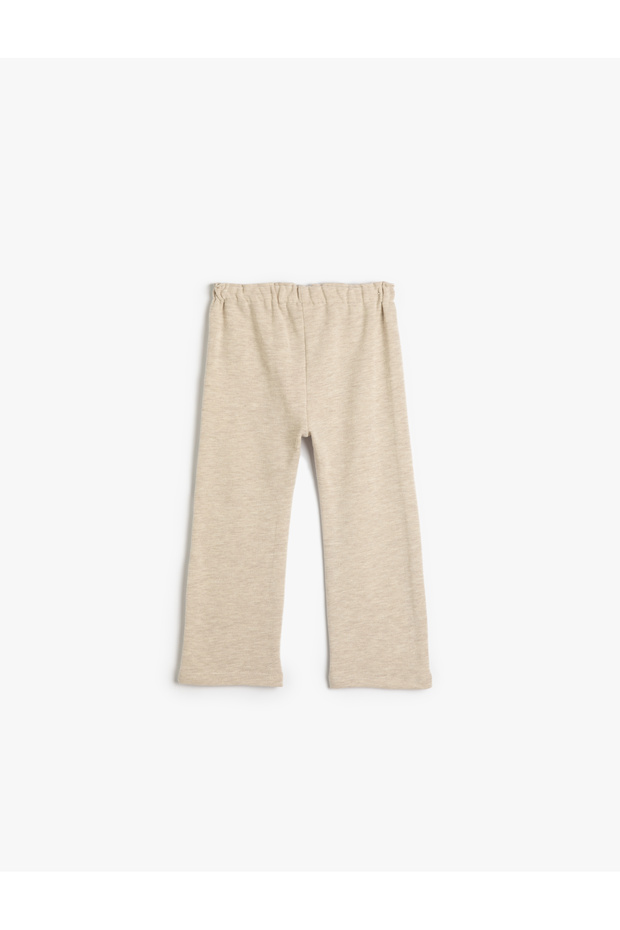 Basic Sweatpants with Elastic Waist Pocket Detail