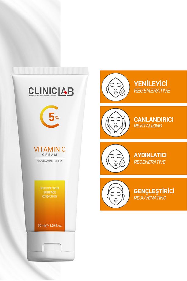 Vitamin C İçeren Aydınlatıcı Ve Canlandırıcı Krem 50 ml - 2