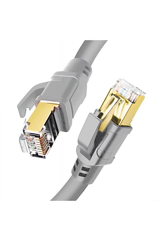 ICAT8-02G Cat8 S/FTP 40Gbps 2000Mhz High Speed %100 Copper Network Kablo 2 Metre-Gri - 3