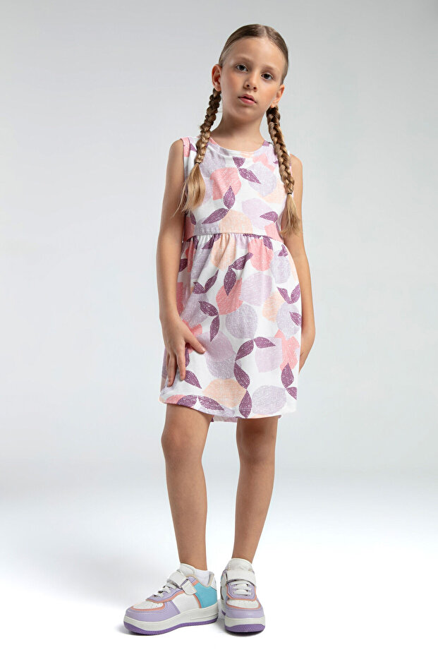 Kız Çocuk Pembe Elbise - 1