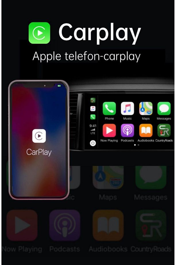 Mini Pro Duo 2in 1  Araç Kiti Wireless/Kablosuz Carplay ve Android Auto Adaptörü - 5