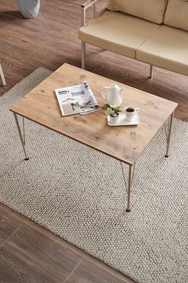 Saye Metal Bahçe Balkon Oturma Takımı 2+1+1+Orta Sehpa Cappuccino - 5