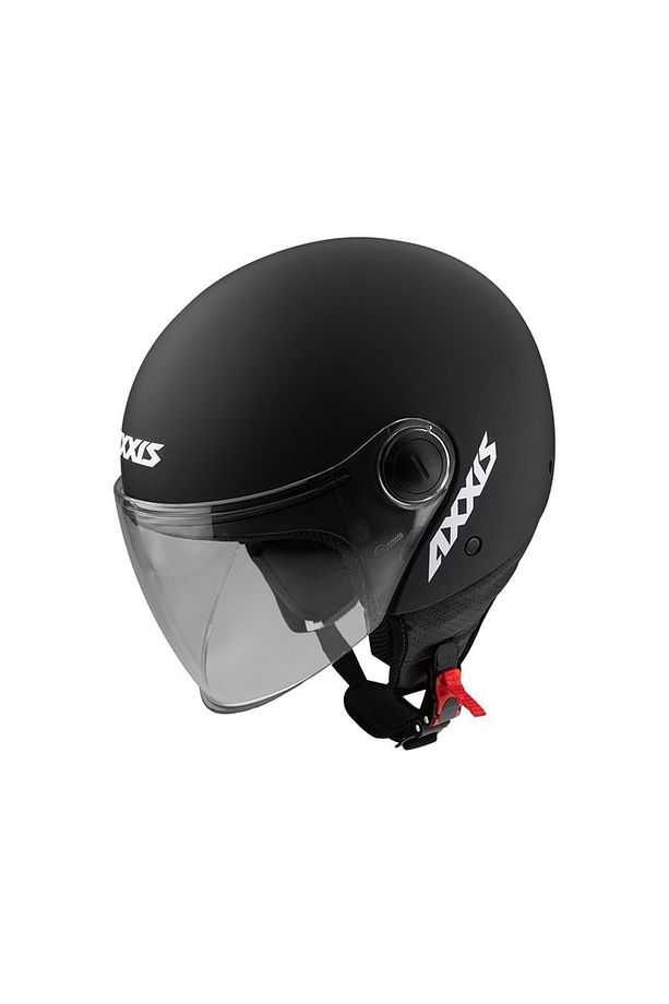 Square S Solid A1 Matt Black Yarım Motosiklet Kaskı - 1
