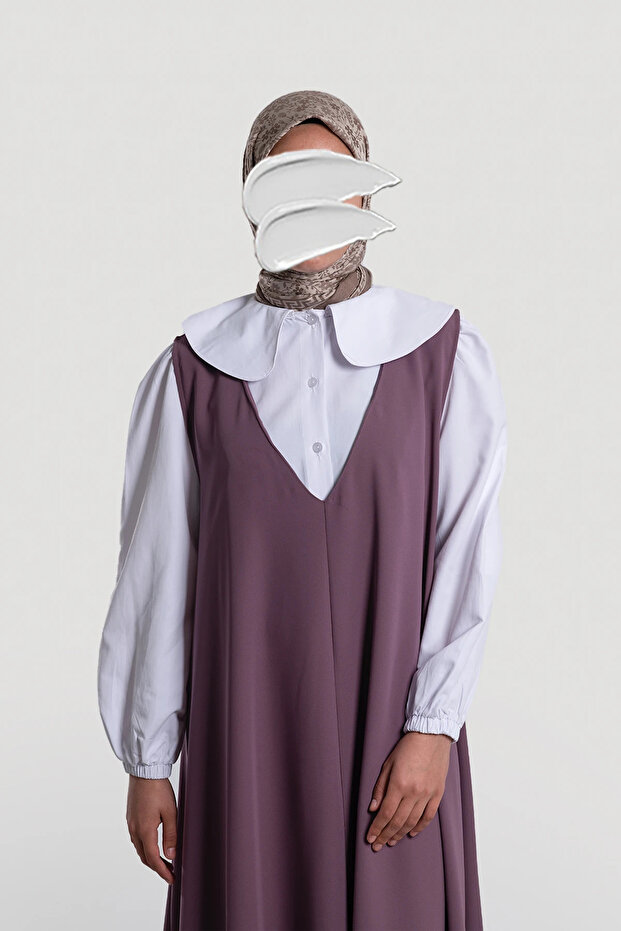 Gül Kurusu Jile Elbise Tek Ölçü - 6