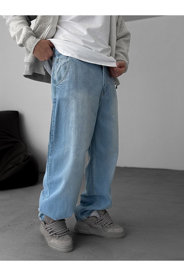 Açık Mavi Yıkamalı Skater Fit Jean DP-11 - 3