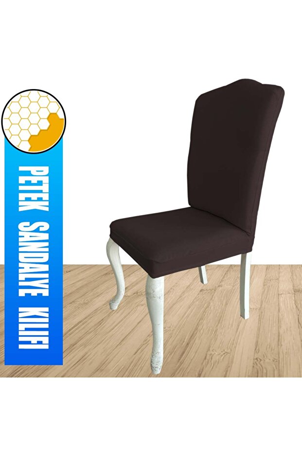 6 Adet Petek Kumaş Avangarde Tipi Sandalye Kılıfı & Sandalye Örtüsü Seti - 5