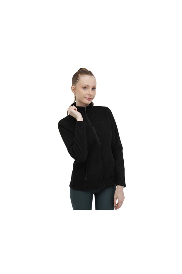 3W Wb Polar 7Sn158 3Pr Women's Casual Fleece Jacket 101398795 Black