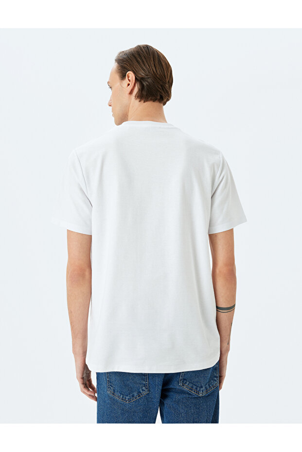 White Basic T-Shirt - 4