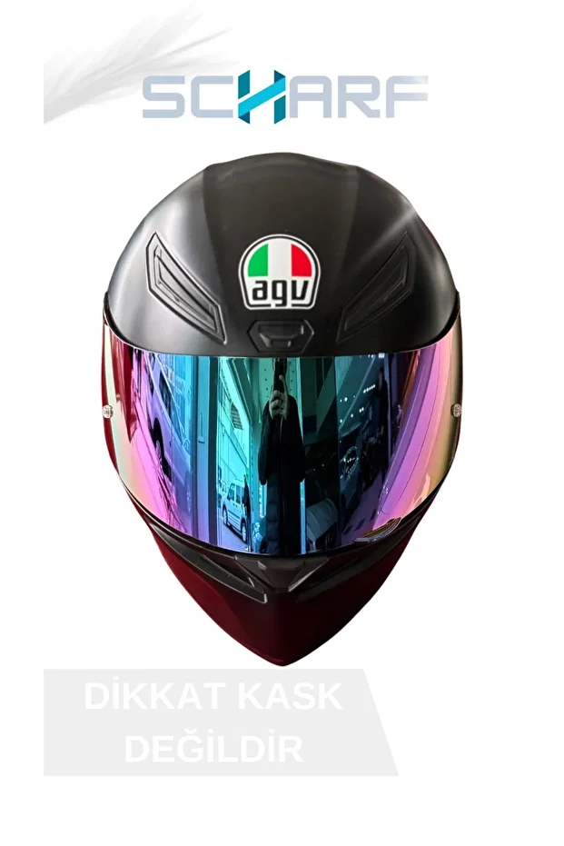 AGV K1/K1 S/K1 MONO/K-5/K-5S UYUMLU HOLOGRAM S VİZÖR(SADECE KASK CAMIDIR.) - 4