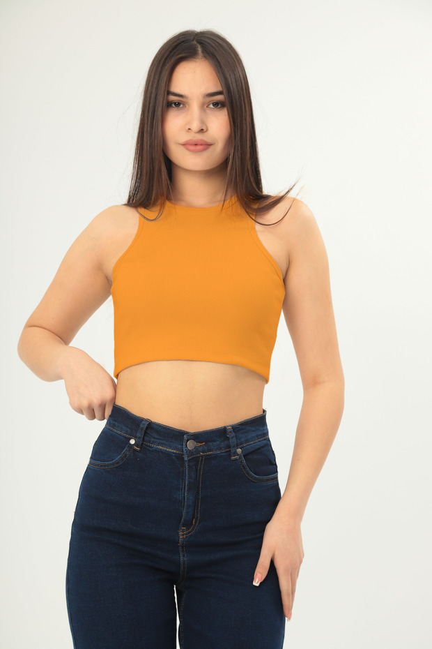 Women's Strappy Crop Top Blouse
