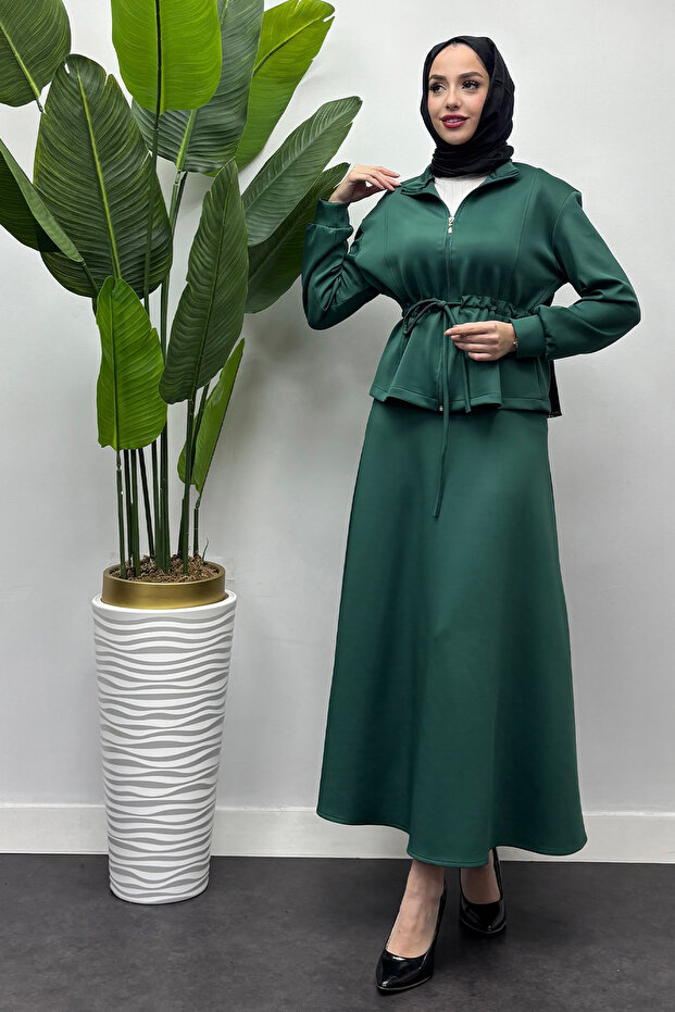 Emerald Women's Set - Lace Detailed Skirt