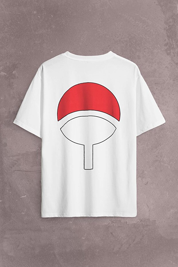 Susake Unchia Otsutsuki Symbol Logo Naruto Back Front Printed Oversize T-Shirt Unisex T-Shirt
