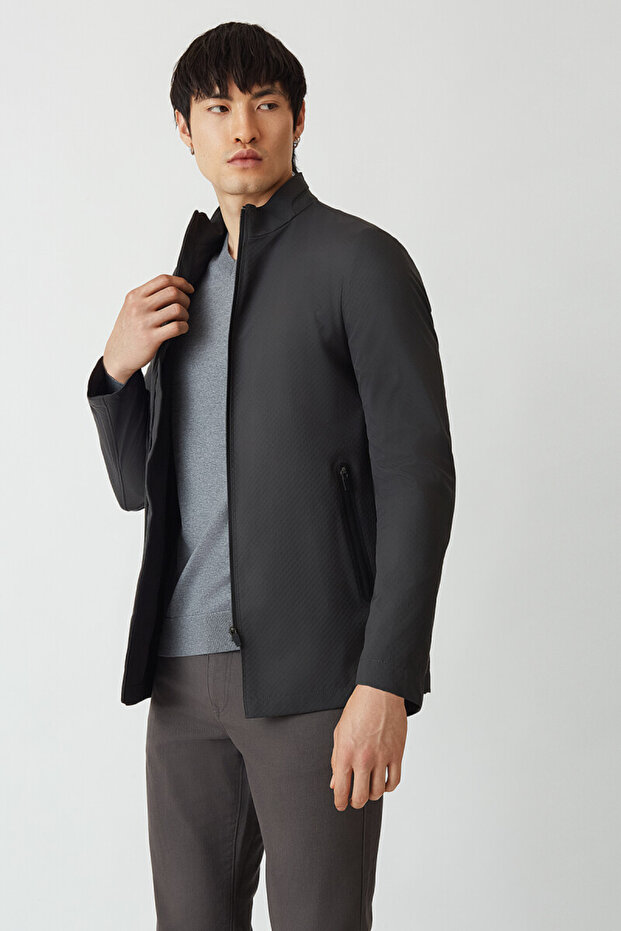 Antrasit Erkek Mont - 5