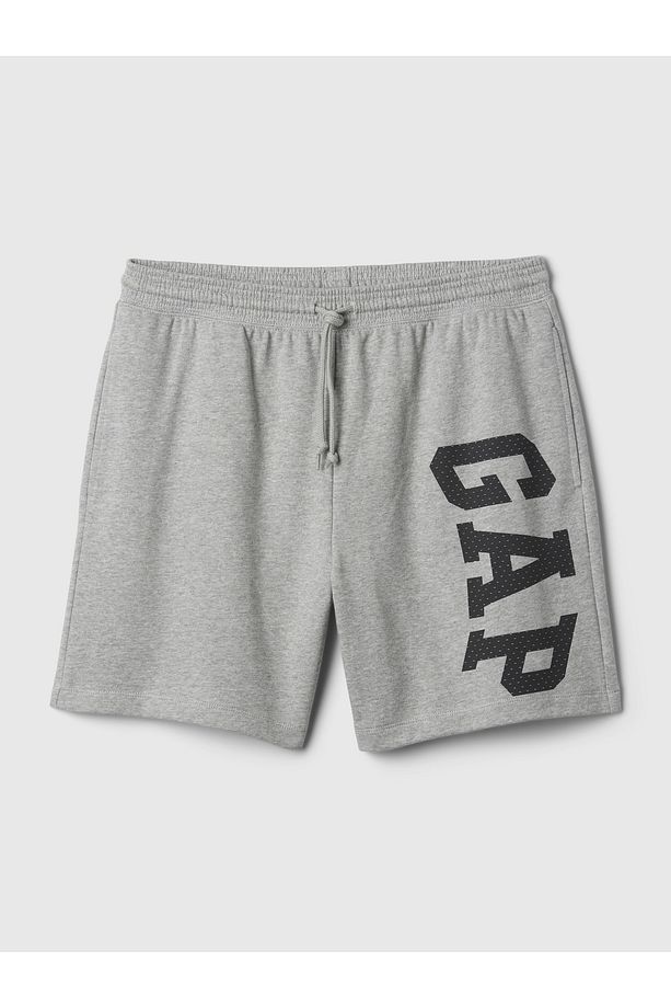Erkek Gri Gap Arch Logo Fransız Havlu Kumaş Şort - 3