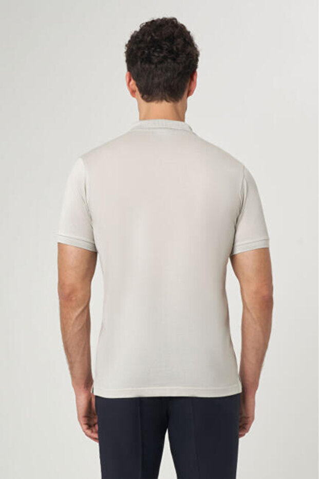 Ανδρικό μπλουζάκι Basic Polo Yaka Stone - 2
