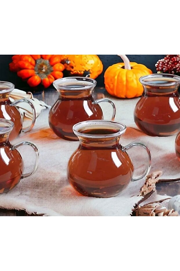 Keyfi Ala Borosilikat Cam Kuplu Bardak - 2