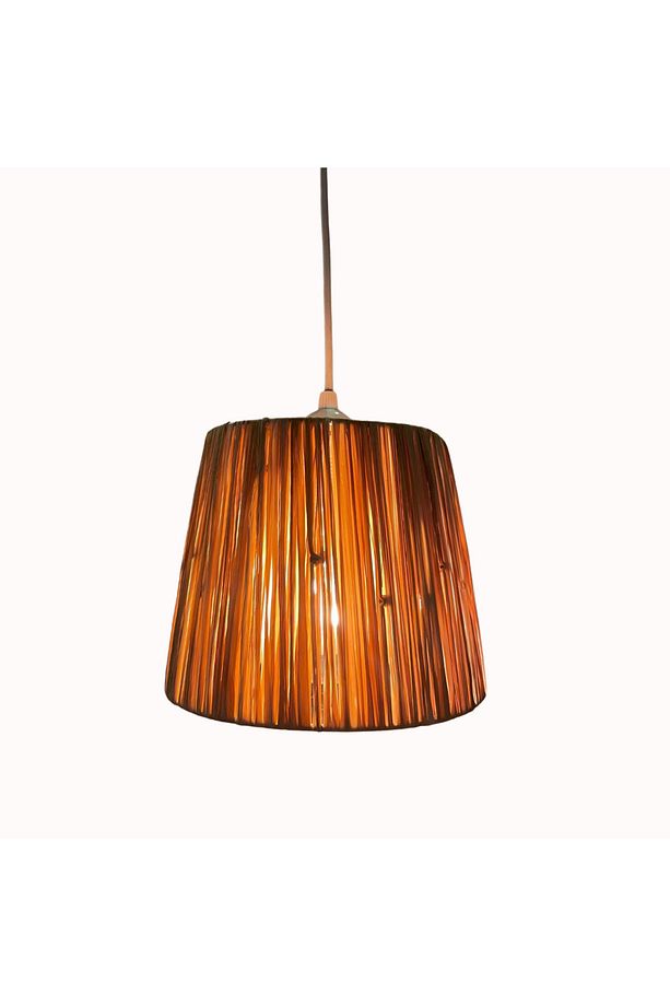 El yapımı rafya hasır avize bohem iskandinav minimal tarz pinterest model avize - 2