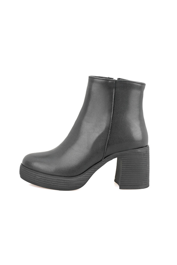 Kadın Siyah Topuklu Bot - 2