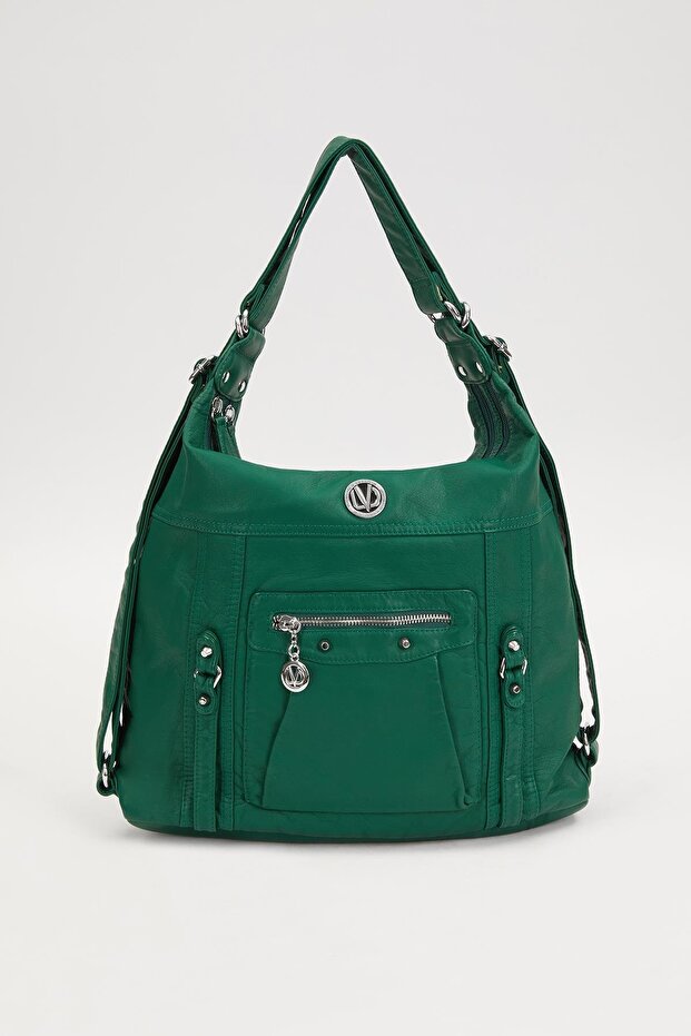 Geantă de umăr verde Pocket Eye - 1