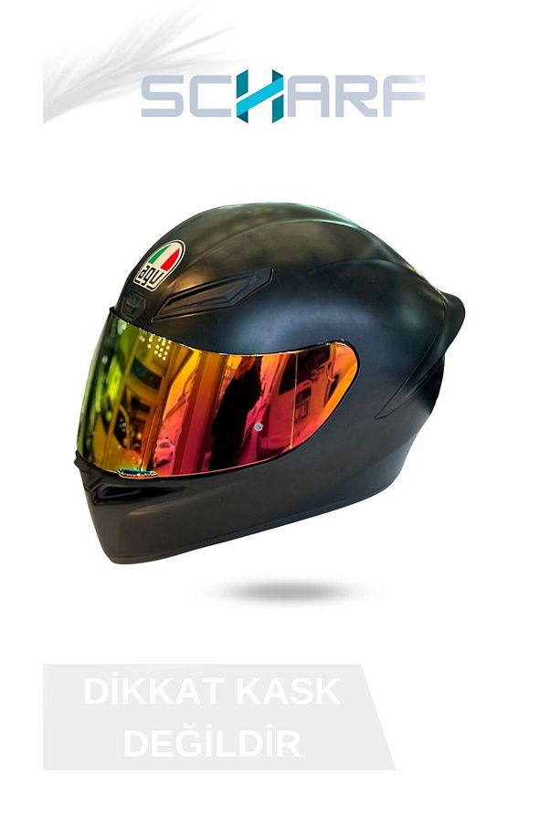 Agv K1/k1 S/k1 Mono/k-5/k-5s Uyumlu Redgold Vizör(SADECE KASK CAMIDIR.) - 1