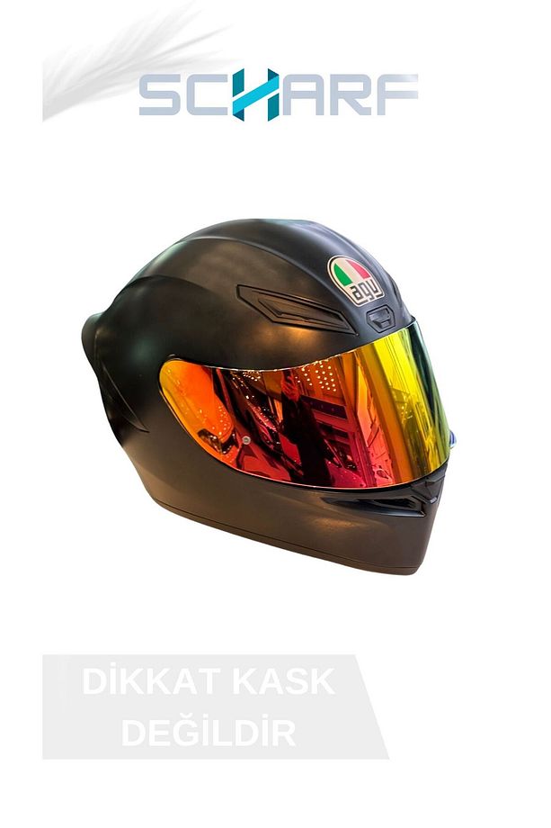 Agv K1/k1 S/k1 Mono/k-5/k-5s Uyumlu Redgold Vizör(SADECE KASK CAMIDIR.) - 3