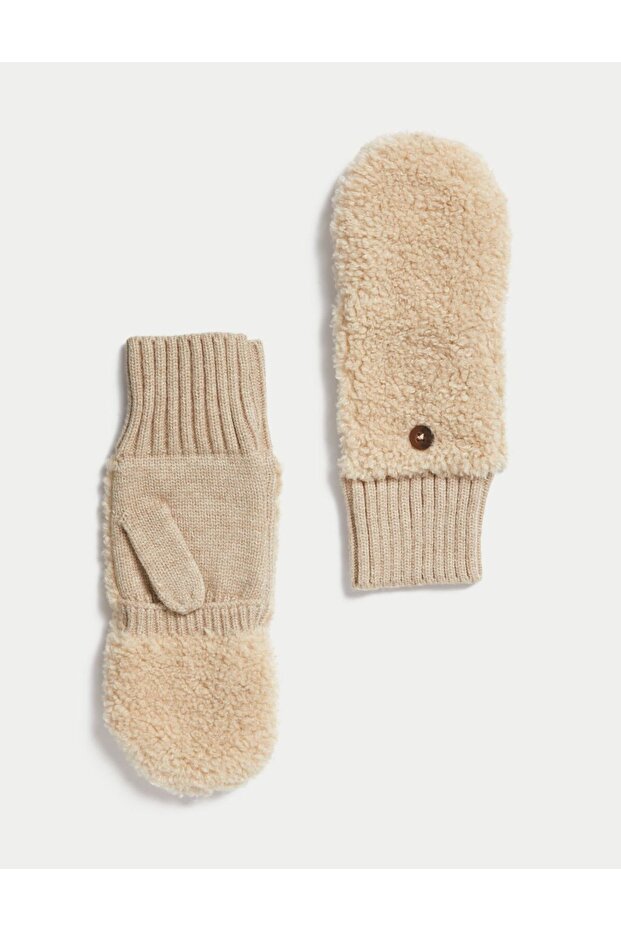 Yumuşak Dokulu Örme Eldiven - 1