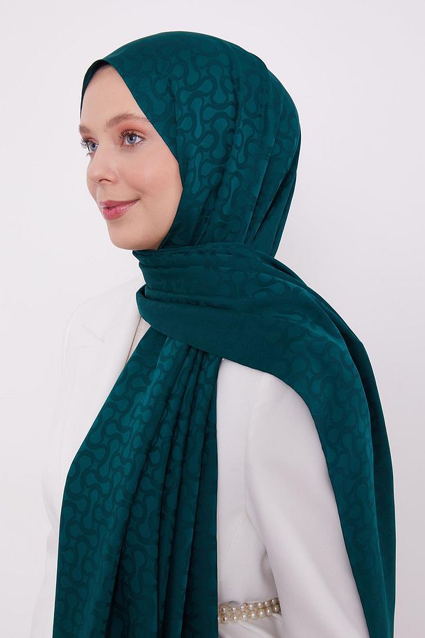 Zümrüt S Desen Blue Jakar Şal - 2