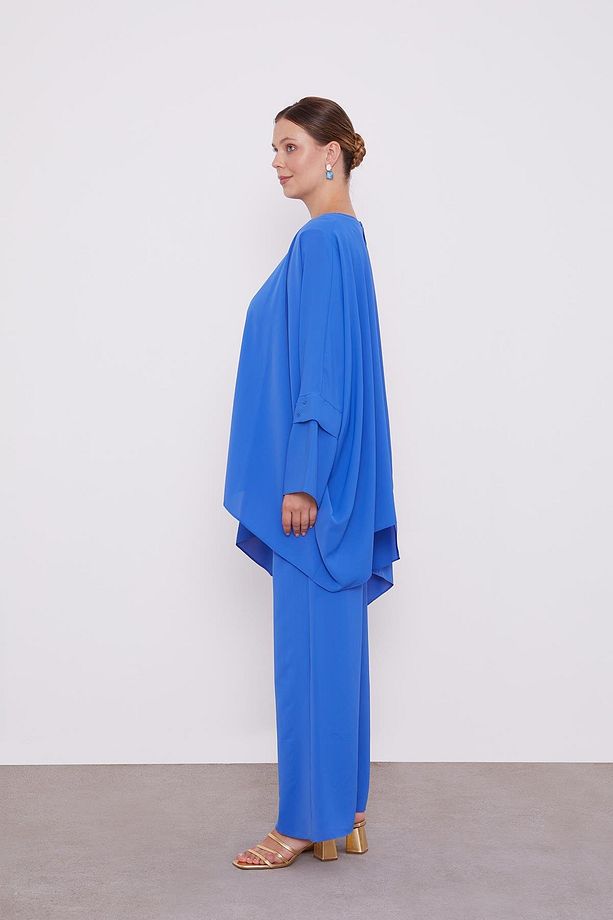 Saks Taş İşlemeli Tunik Takım - 3