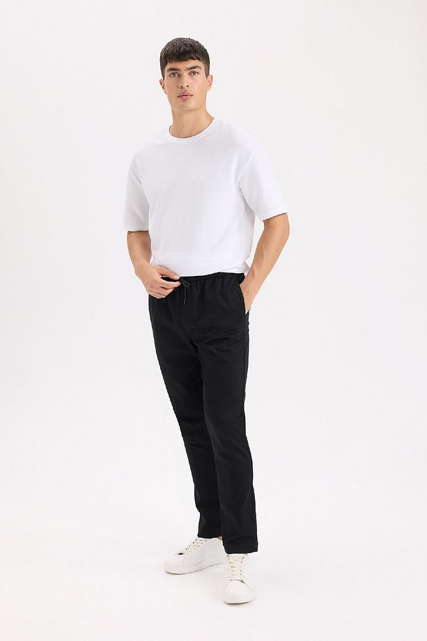 Yazlık Jogger Pantolon Beli Bağcıklı Cepli D5966ax25sp - 3