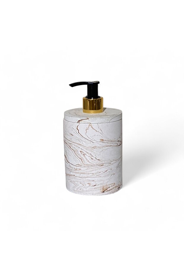 Rustic Marble Patterned Concrete Bathroom Accessory Set (5 Pieces) - 4