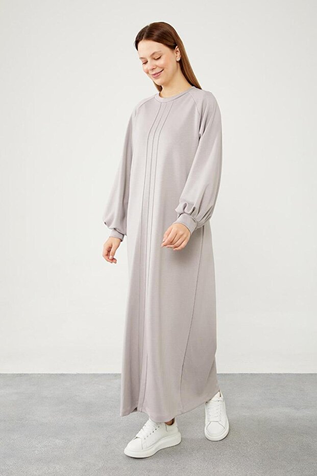 Gray Nevür Detailed Sports Dress