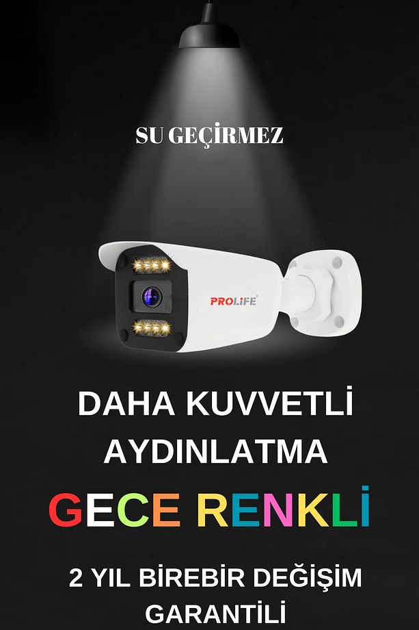 4 Kameralı 5 Mp Gece Renkli 8 Warm Ledli Yüz Ve Araç Algılamalı Güvenlik Kamerası Kuruluma Hazır Set - 4