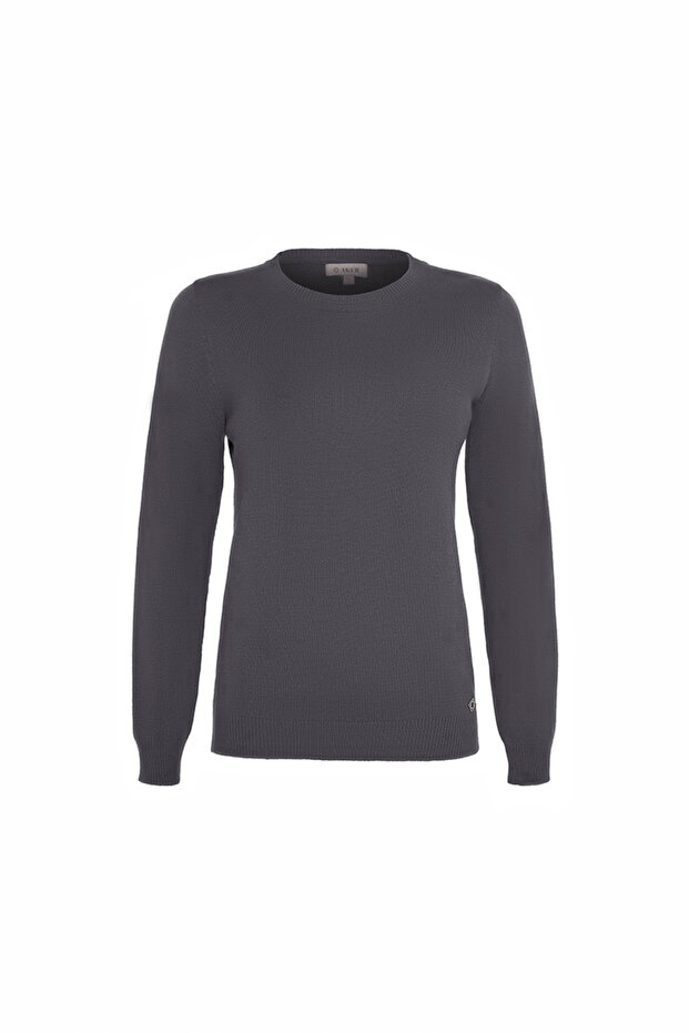 Geniş Bisiklet Yaka Triko Kazak - 1