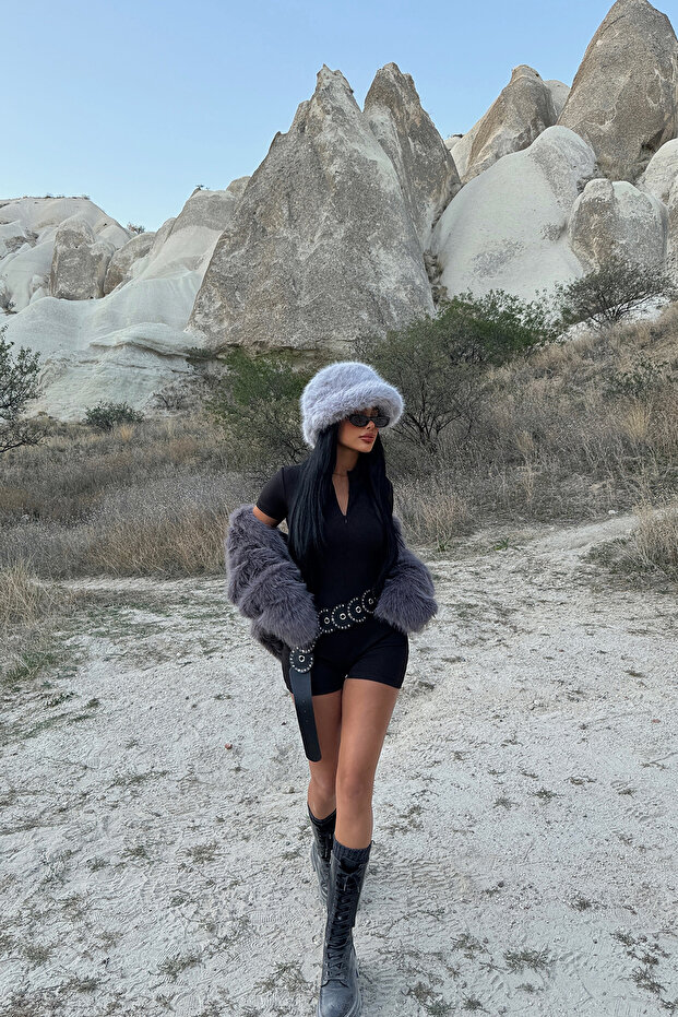 Mango Kumaş Kalpak Şapka - 3