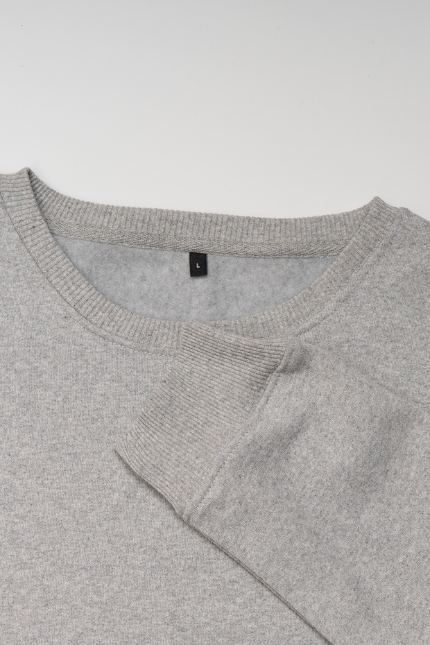 Gray Sweatshirt Mathematics Geometry Mathematica Problem Equation Printed Unisex Sweat - 2