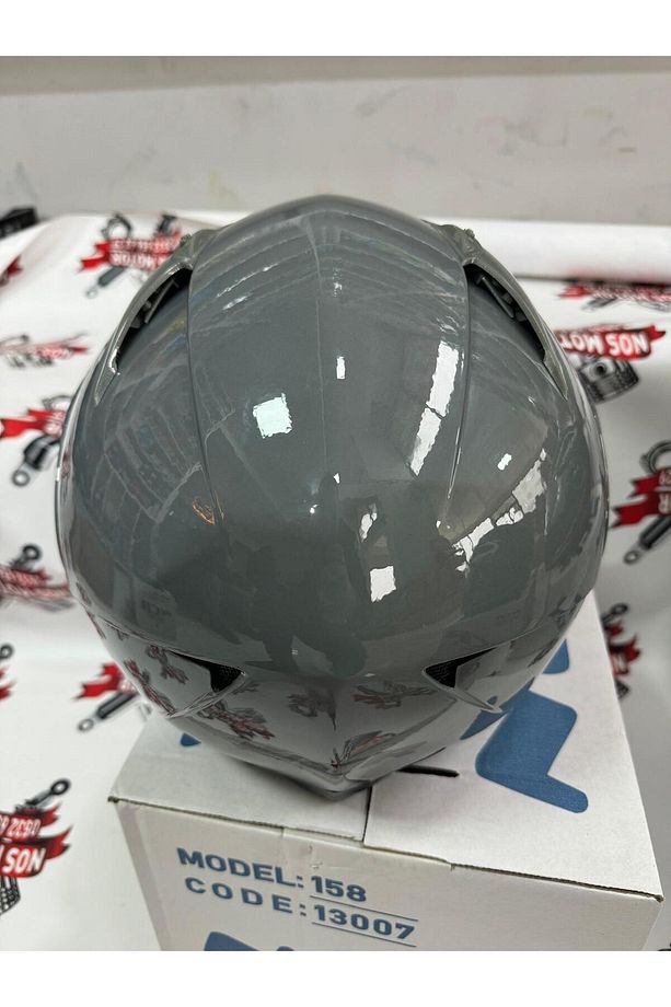 NOS MOTOR NCR Çene Açılır Kask (NARDO GRİ)  (ECE BELGELİ) - 4