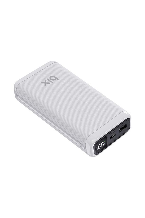 20000mah Usb-a 22.5w Ve Type-c Pd 20w Çift Çıkışlı Led Ekranlı Powerbank Beyaz - 1