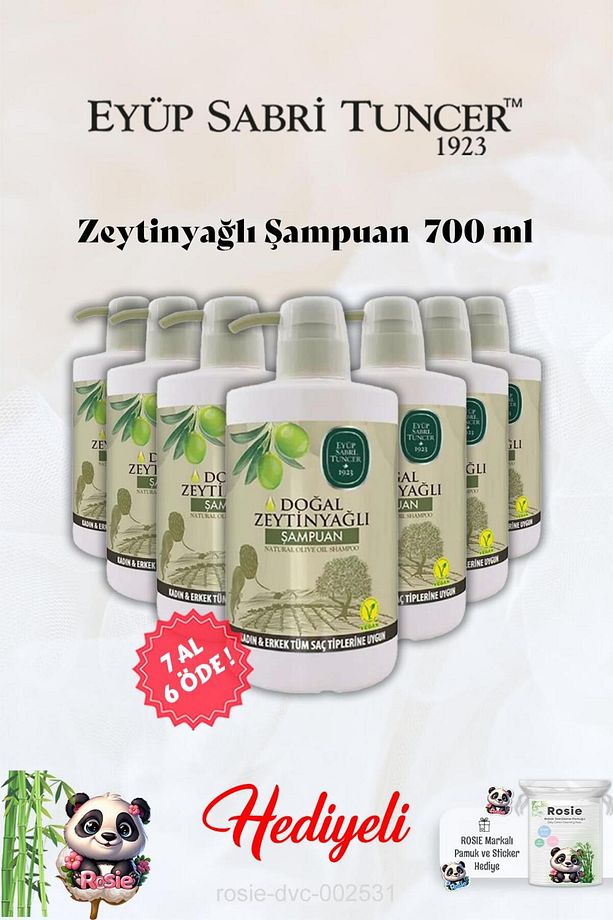 7 AL 6 ÖDE Zeytinyağlı Şampuan Eyüp Sabri Tuncer ve Rosie Hediye - 1